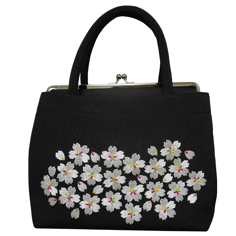Amazon | □桜刺繍入り和装バッグ 振袖、成人式、卒業式、結婚式等